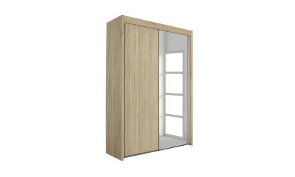 ROYAL - Armoire 2 portes coulissantes dont 1 miroir 