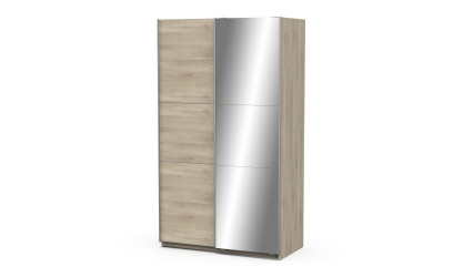 BOSTER - Armoire 2 portes coulissantes avec 1 miroir 