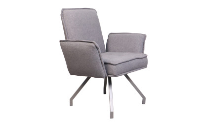 REGINA - Fauteuil de séjour gris foncé 