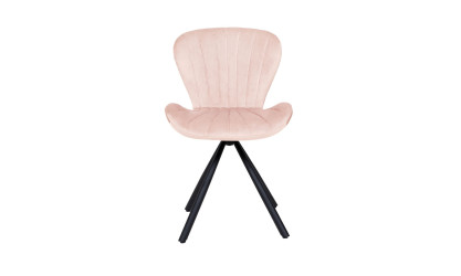 VICTORIA -  Lot de 2 chaises Vieux rose 