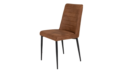 CALGARY - Chaise de séjour le lot de 2 Brandy 