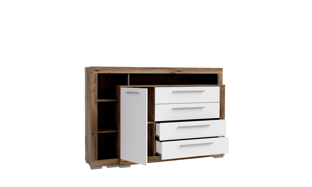 JULIETTA - Commode 1 porte 4 tiroirs 1 niche 