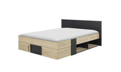 LEVEL - Lit gain de place pour couchage 140x190 (sans sommier ni matelas) 