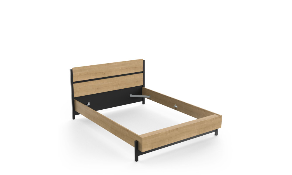 LAURA -  Lit pour couchage 140x190/200 (sans matelas ni sommier) 