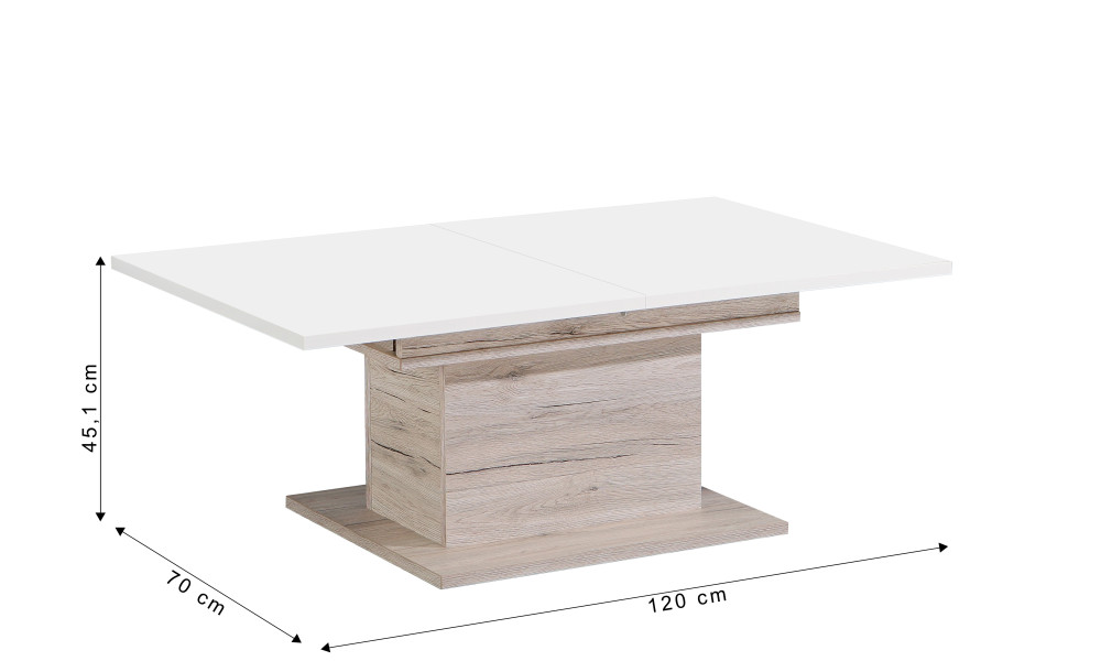 GRIMAUD - Table basse avec fonction bar 