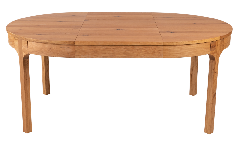 RONDE - Table de séjour ronde avec allonge 120/180 