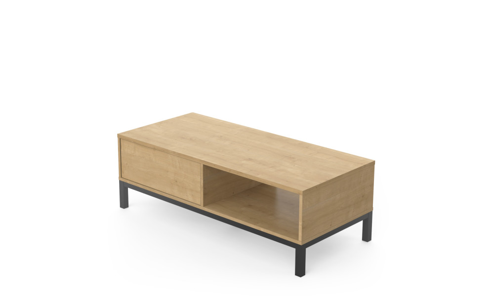 KROFT - Table basse 1 tiroir 1 niche 