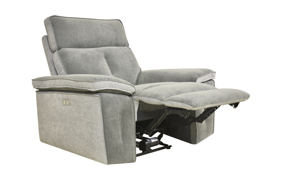 DENVER - Fauteuil relaxation électrique gris 