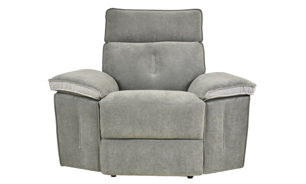 DENVER - Fauteuil relaxation électrique gris 