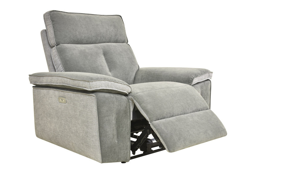 DENVER - Fauteuil relaxation électrique gris 