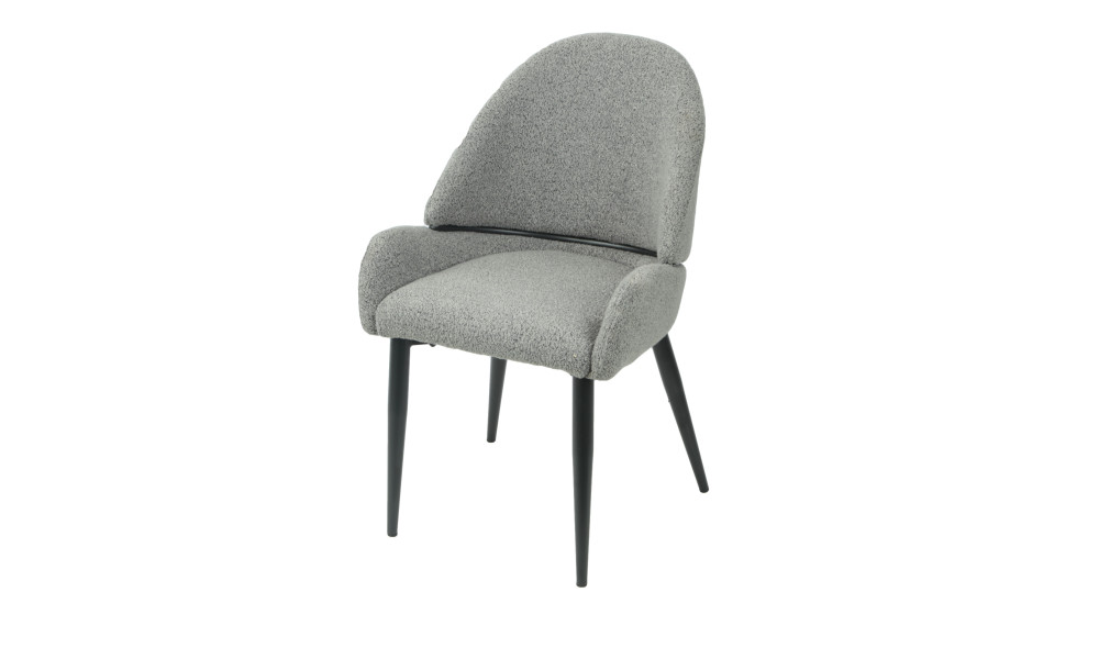 PEKIN - Lot de 2 chaises de séjour Gris 