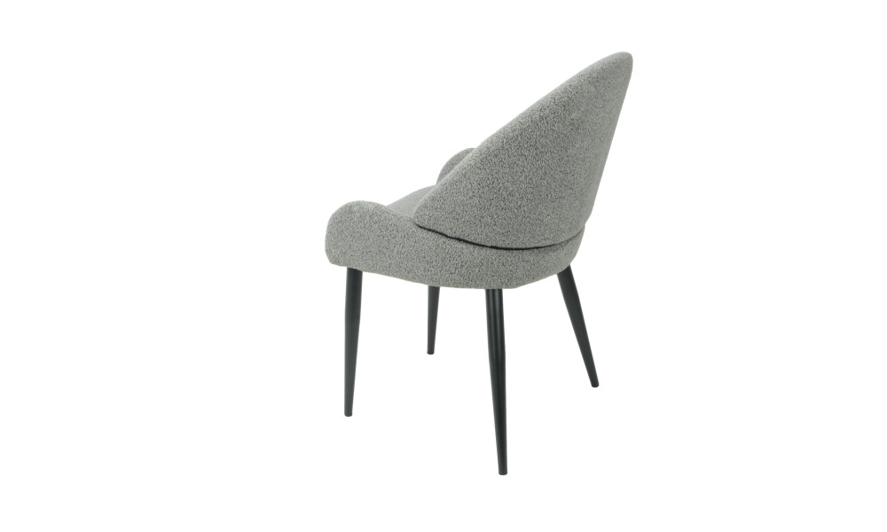 PEKIN - Lot de 2 chaises de séjour Gris 