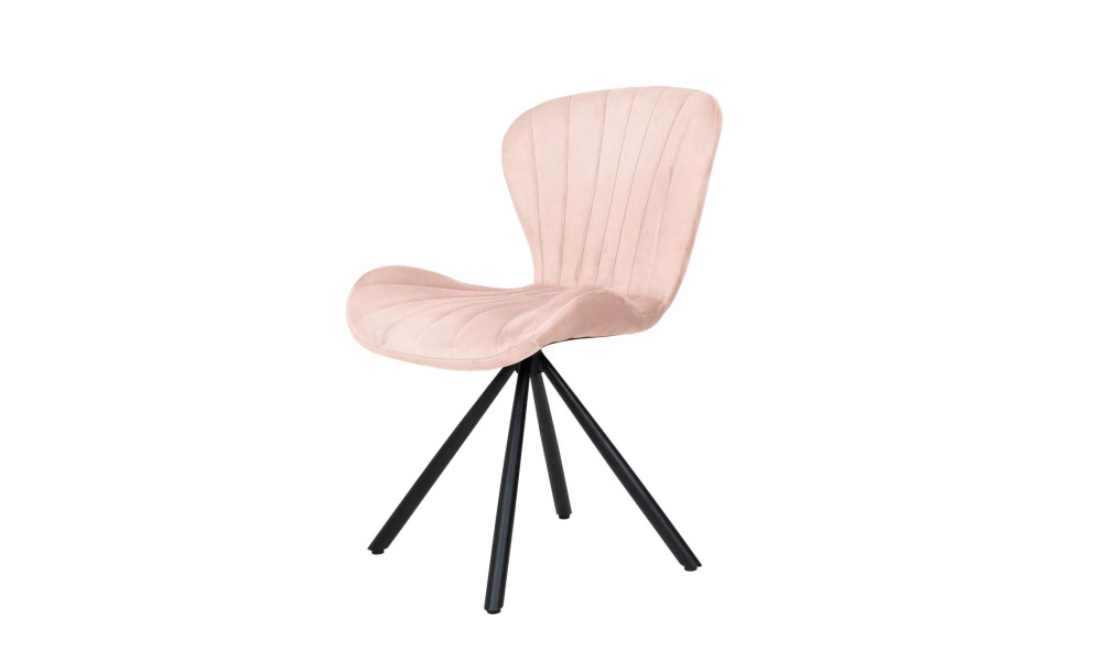 VICTORIA -  Lot de 2 chaises Vieux rose 