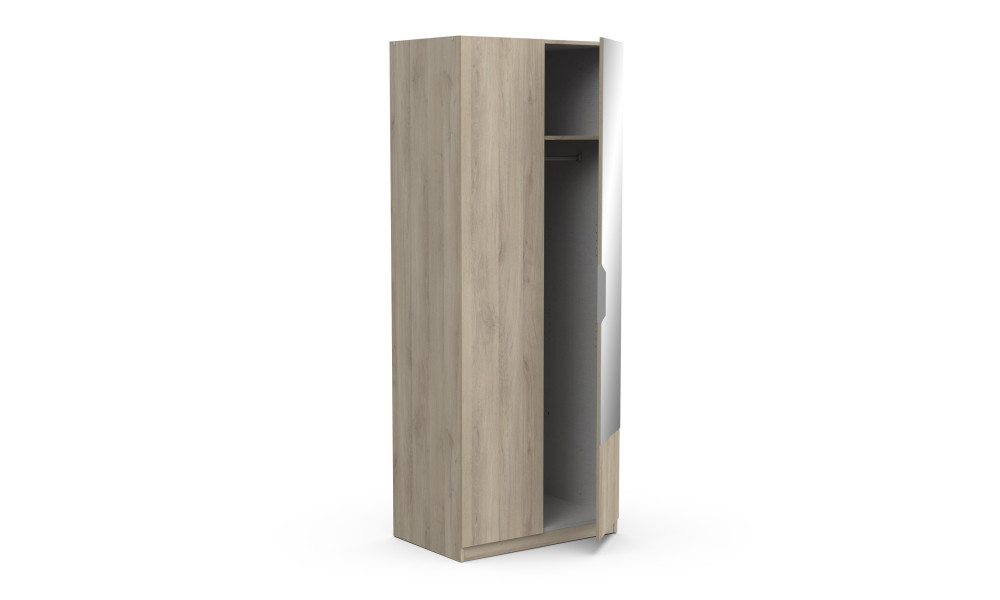 BOSTER - Armoire 2 portes 1 miroir 