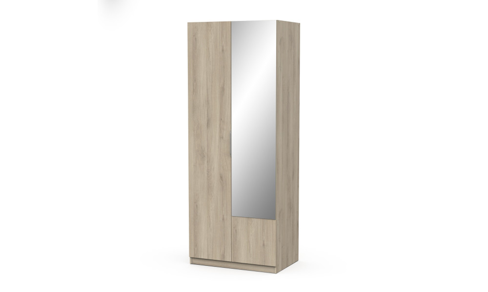 BOSTER - Armoire 2 portes 1 miroir 