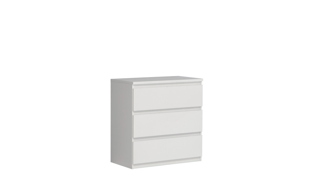 CHILI - Commode 3 tiroirs blanc 