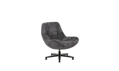 SAO PAULO - Fauteuil pivotant anthracite 