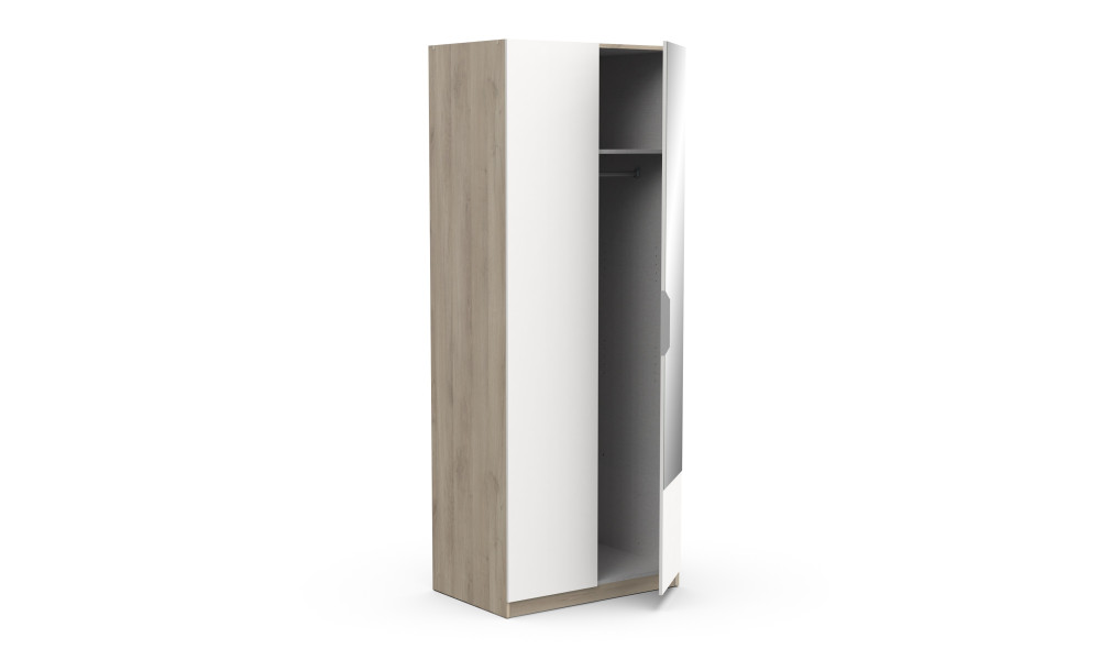 BOSTER - Armoire 2 portes 1 miroir 